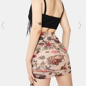 K toö Send a Signal Mini Skirt Size M